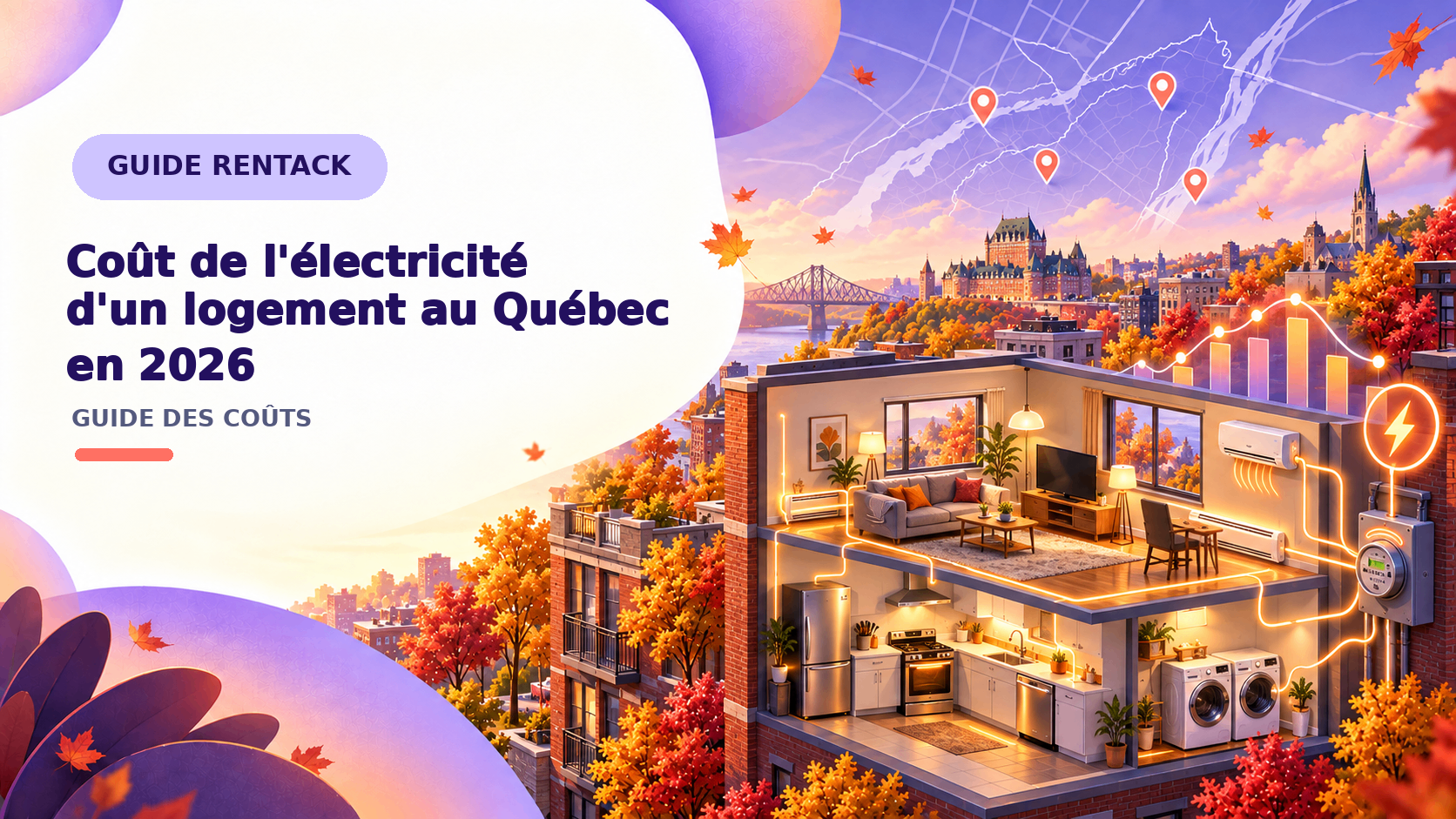 Combien coûte l'électricité dans un logement au Québec en 2026?